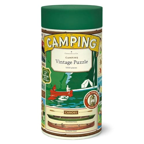 CAVANILLI & CO. Cavallini 1000 Piece Puzzle, Camping (PZL/Camp) - Image 1