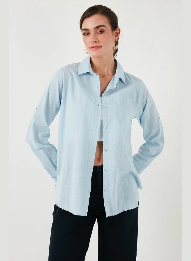 Lela  Lela Cotton Regular Fit Pocket Shirt Women's SHIRT CF25S16992 for Women | Best Price UAE
