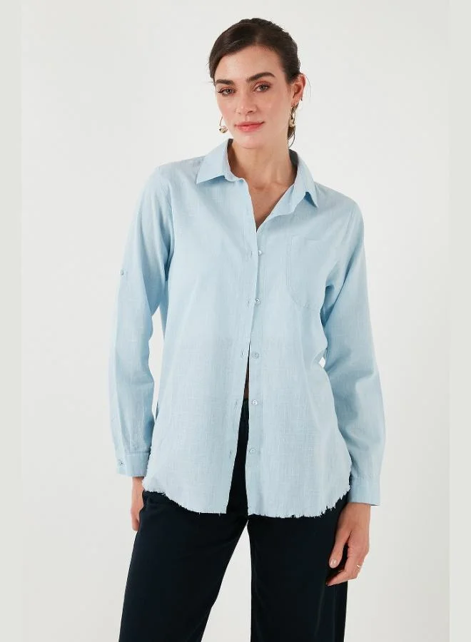 Lela  Lela Cotton Regular Fit Pocket Shirt Women's SHIRT CF25S16992 for Women | Best Price UAE