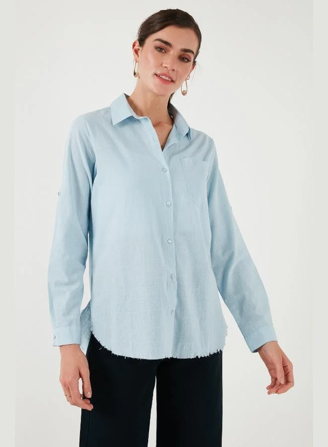 Lela  Lela Cotton Regular Fit Pocket Shirt Women's SHIRT CF25S16992 for Women | Best Price UAE