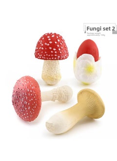 Simulation Fungus Mushroom Model Lentinus Edodes Long Skirt Bamboo Mushroom Poisonous Rope Umbrella Real Agaricus Mushroom Matsutake Amanita Mushroom Ornaments-Color:Fungi Set 2 120g