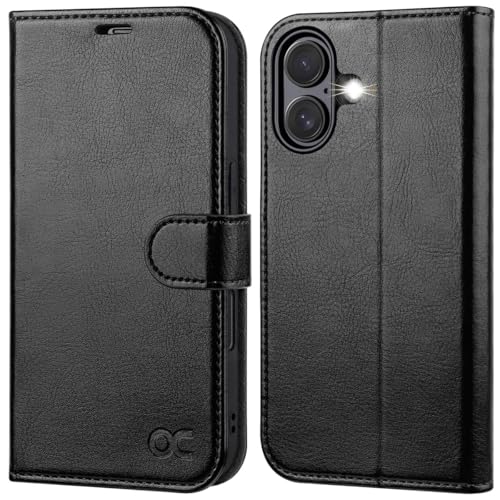 OCASE for iPhone 17 Wallet Case, PU Leather Flip Cover with Card Holder, RFID Blocking, Kickstand, Magnetic Closure, Protective Phone Case for iPhone 17 6.3-Inch 2025, Black - Image 1