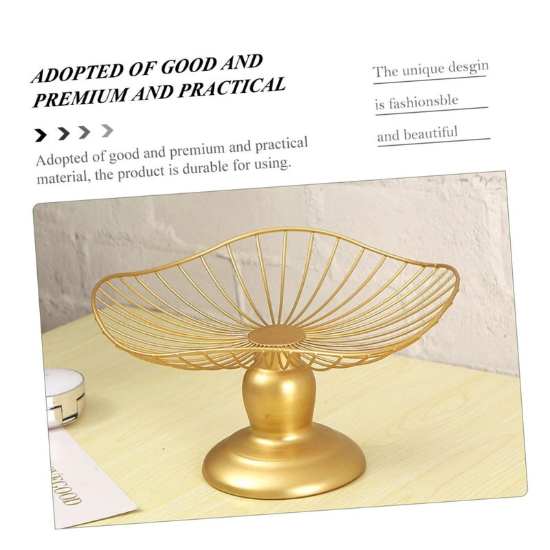 Decorative Iron Fruit Serving Tray Stand for Wedding Party Decor - Image 4