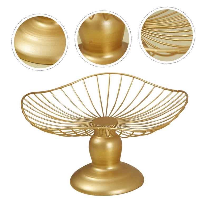 Decorative Iron Fruit Serving Tray Stand for Wedding Party Decor - Image 5