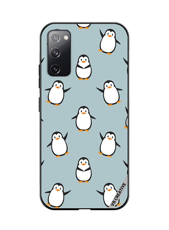VR CREATIVE Protective Case Cover For Samsung Galaxy S20 FE 5G Senguin Design Multicolour - Image 1