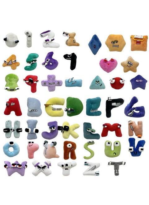 Digital Alphabet Legend Plush Toy Alphabet Lore Plush Letter Doll-Specifications:Graphic 2-Color:20-24CM