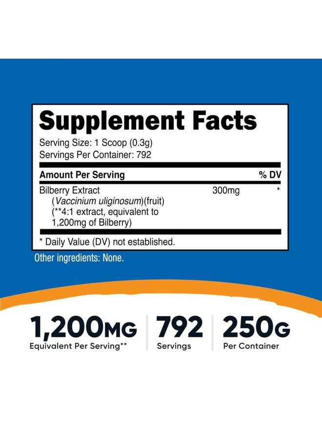 Nutricost Bilberry Powder 250 Grams - Gluten Free and Non-GMO - Image 2