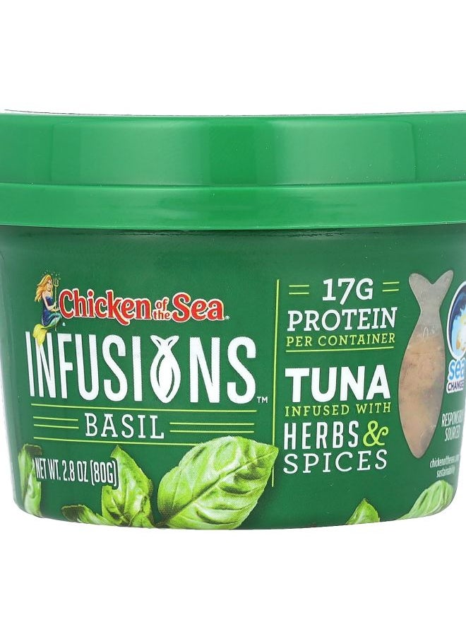 Chicken Of The Sea Infusions Wild Caught Tuna Basil 2.8 oz ( 80 g) 