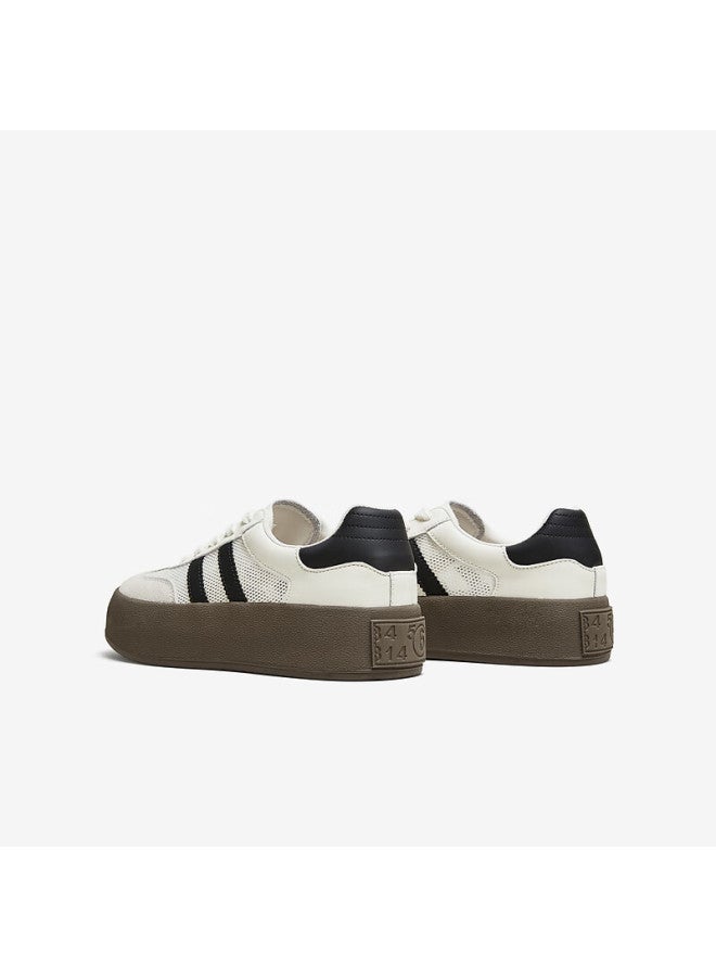 Tata Retro Flat Sneakers Women Casual Shoes Off-white/black/gray (breathable Mesh) Size 37 - Image 2