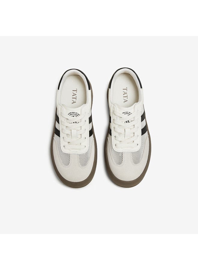 Tata Retro Flat Sneakers Women Casual Shoes Off-white/black/gray (breathable Mesh) Size 37 - Image 3