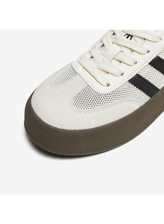 Tata Retro Flat Sneakers Women Casual Shoes Off-white/black/gray (breathable Mesh) Size 37 - Image 5