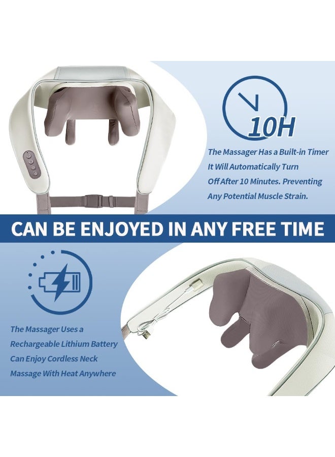 Shiatsu Back & Neck Massager – Deep Tissue 3D Kneading Massage Pillow – Electric Massager for Shoulders, Legs & Body – Professional Pain Relief for Home, Office & Car - Image 3