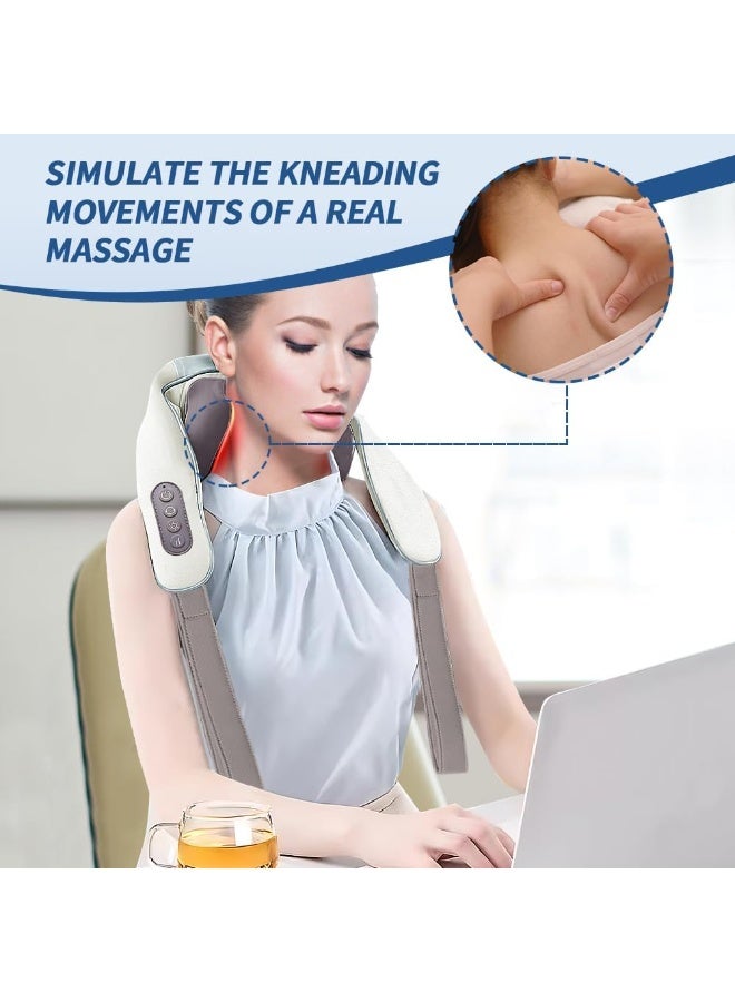 Shiatsu Back & Neck Massager – Deep Tissue 3D Kneading Massage Pillow – Electric Massager for Shoulders, Legs & Body – Professional Pain Relief for Home, Office & Car - Image 2