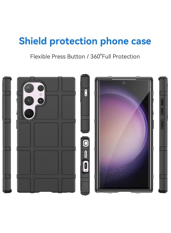 Slim Fit Phone Case for Samsung Galaxy S25 Ultra,Rugged Shield Outdoor Durable Case,HD Black - Image 3