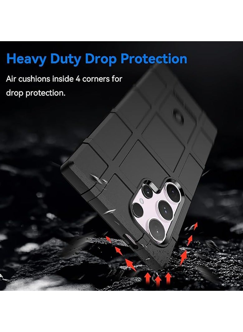 Slim Fit Phone Case for Samsung Galaxy S25 Ultra,Rugged Shield Outdoor Durable Case,HD Black - Image 4