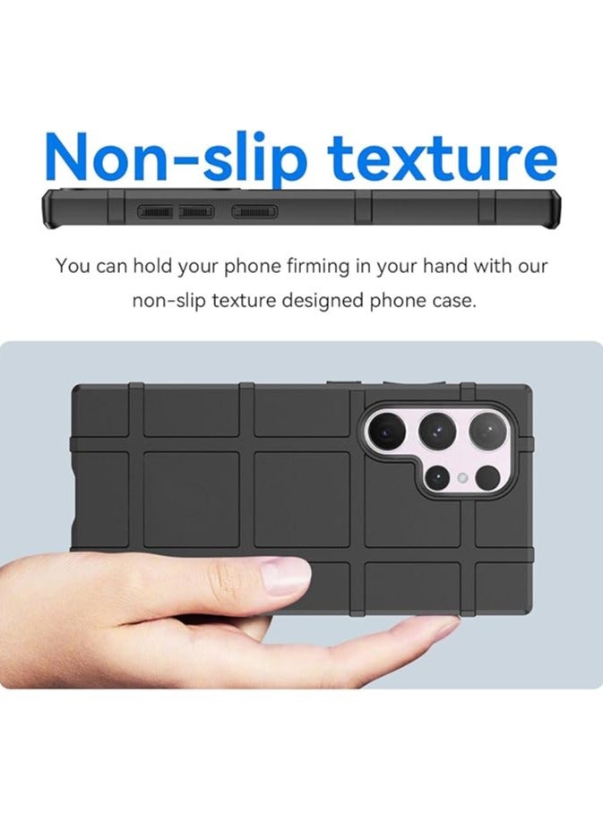Slim Fit Phone Case for Samsung Galaxy S25 Ultra,Rugged Shield Outdoor Durable Case,HD Black - Image 5