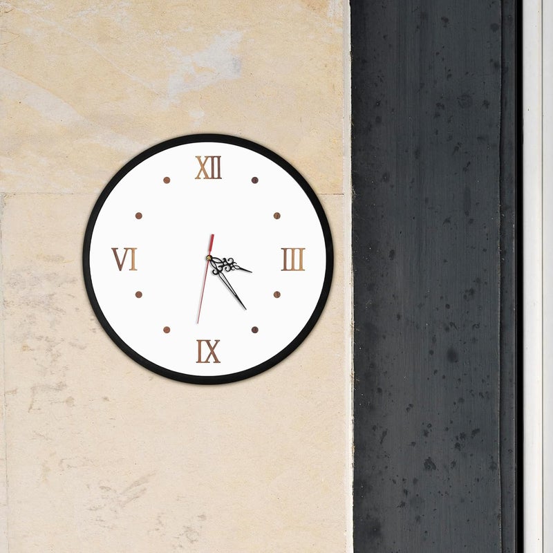 DIY Roman Numerals Wall Clock Kit 12-inch Solid Wood Hands Silent Non-Ticking Mechanism for Living Room Bedroom Home Office Decor - Image 5