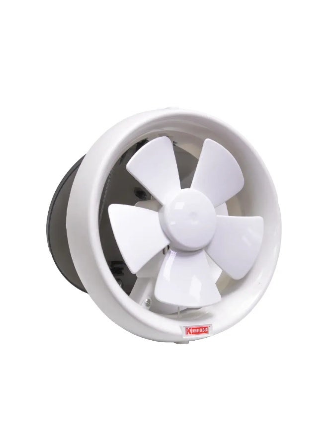 KHALEEGIA  Round Exhaust Fan for Glass 8 Inch  - White