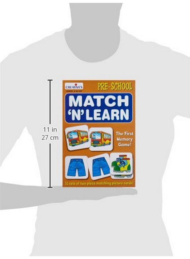 كرييتفز الوسائل التعليمية الإبداعية Match 'N' Learn، لعبة الذاكرة الأولى، 56 قطعة (31 مجموعة من بطاقات الصور المطابقة المكونة من قطعتين)، متعددة الألوان - Image 3