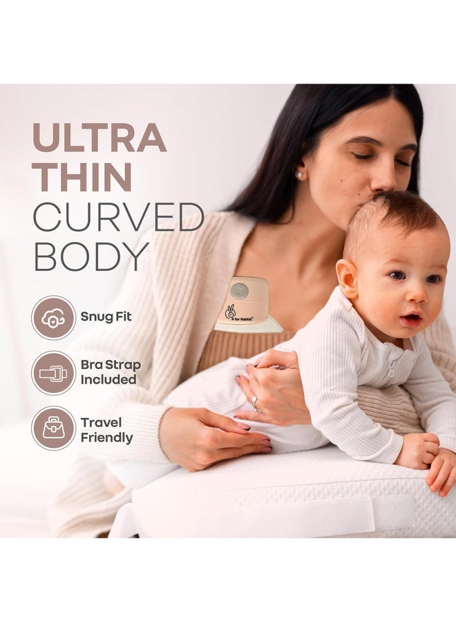 R for Rabbit Lactela Flexi Electric Breast Pump with LED Display for Mothers 3-Intelligent Modes 12-Suction Levels Ultra-Thin Design & Silent Technology 180ml Container Capacity (Peach) - Image 5