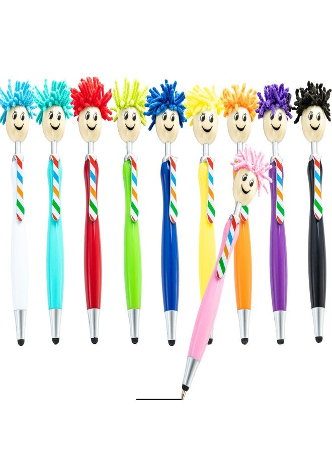 Daphilly 24 Pcs Ballpoint Pens Gifts Including 12 Cute Ballpoint Pens 12 Inspirational Notepads Mini Journal Lined with stylus pens,Pocket Notebooks Bulk Gifts Set for School Teacher Favor Supplies - Image 3