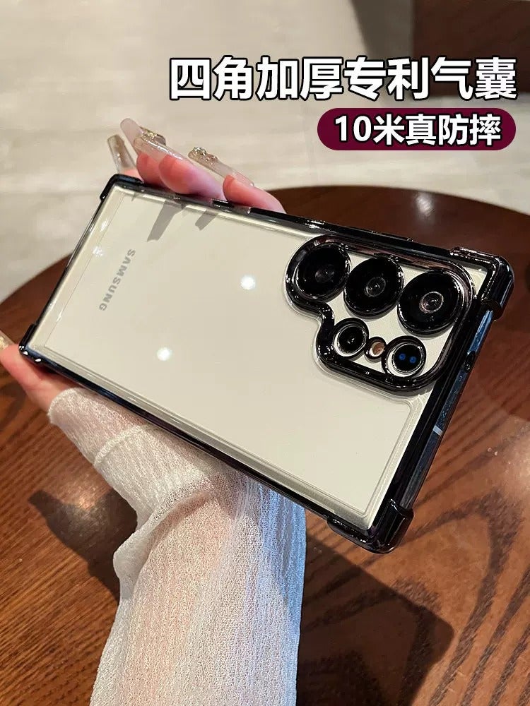 Transparent Soft Silicone Case for Samsung Galaxy S26 Ultra, S25+, S24 FE, S22, S21, S20, Note 20, Edge - Shockproof Full Camera Protection - Image 3