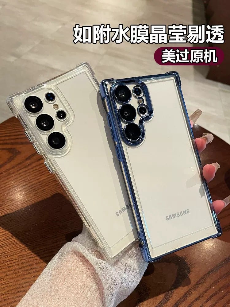 Transparent Soft Silicone Case for Samsung Galaxy S26 Ultra, S25+, S24 FE, S22, S21, S20, Note 20, Edge - Shockproof Full Camera Protection - Image 2