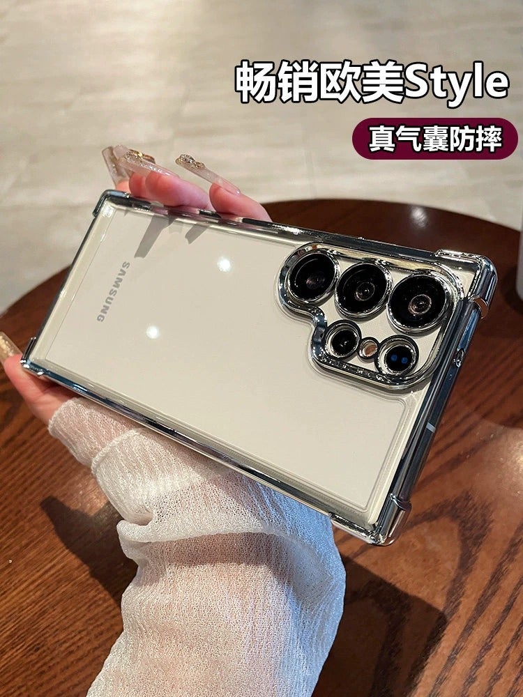 Transparent Soft Silicone Case for Samsung Galaxy S26 Ultra, S25+, S24 FE, S22, S21, S20, Note 20, Edge - Shockproof Full Camera Protection - Image 1