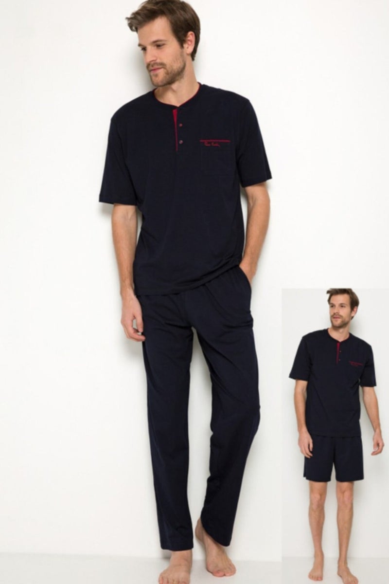 pierre cardin 100% Cotton Dowry Boxed Men's 3-Piece Pajama Set  - Image 1