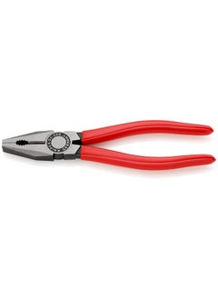 كنيبيكس كماشة KNIPEX المركبة | متينة | للمهام الصعبة | القطع | الإمساك | السحب (مقابض مغموسة معزولة VDE 1000V، مطلية بالكروم، 180 مم)  - Image 1