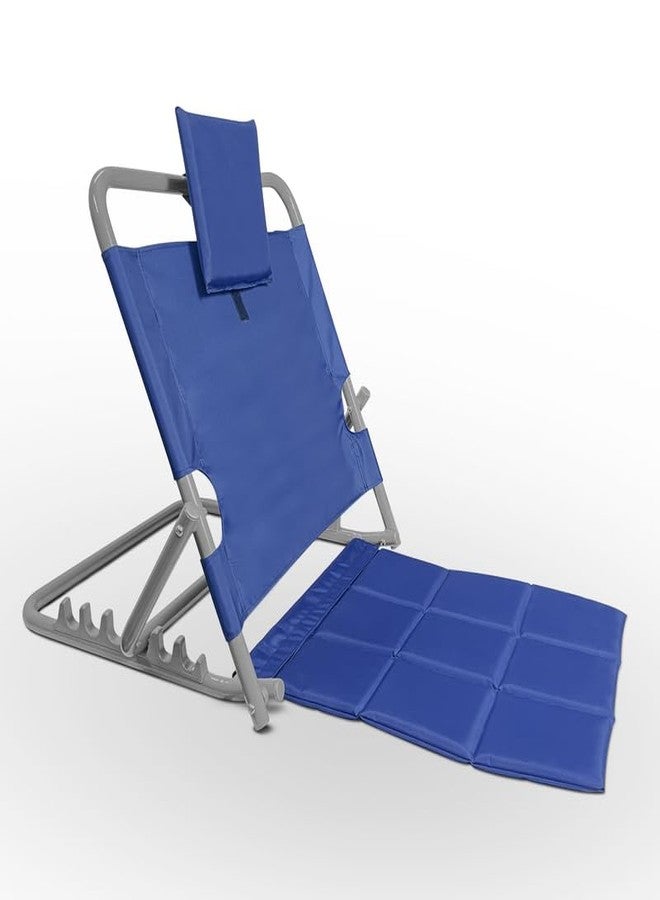 OTICA Adjustable Hospital Fabric Back Rest with Arm Rest | Bed Back Support for Patients | 6-Level Recline, Foldable & Portable | Large Fabric Size | Ideal for Bedridden, Home & Hospital Use - Image 1