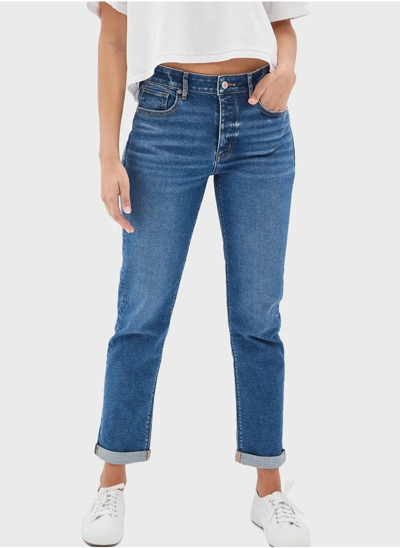 American Eagle Stretch Low-Rise Tomgirl Jeans