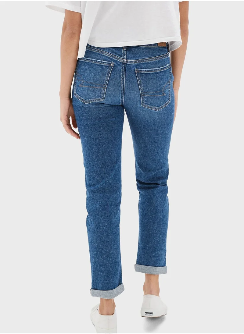 American Eagle Stretch Low-Rise Tomgirl Jeans