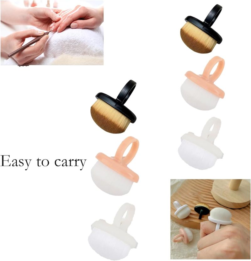 Fingernail Dust Brush Multicolor Nail Scrubber - Nail Cleaning Tool for Manicure Care - Image 5
