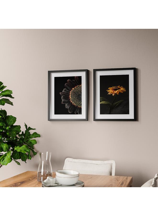 Green Tiger Frame with poster, sunflowers, 40x50 cm - Image 3