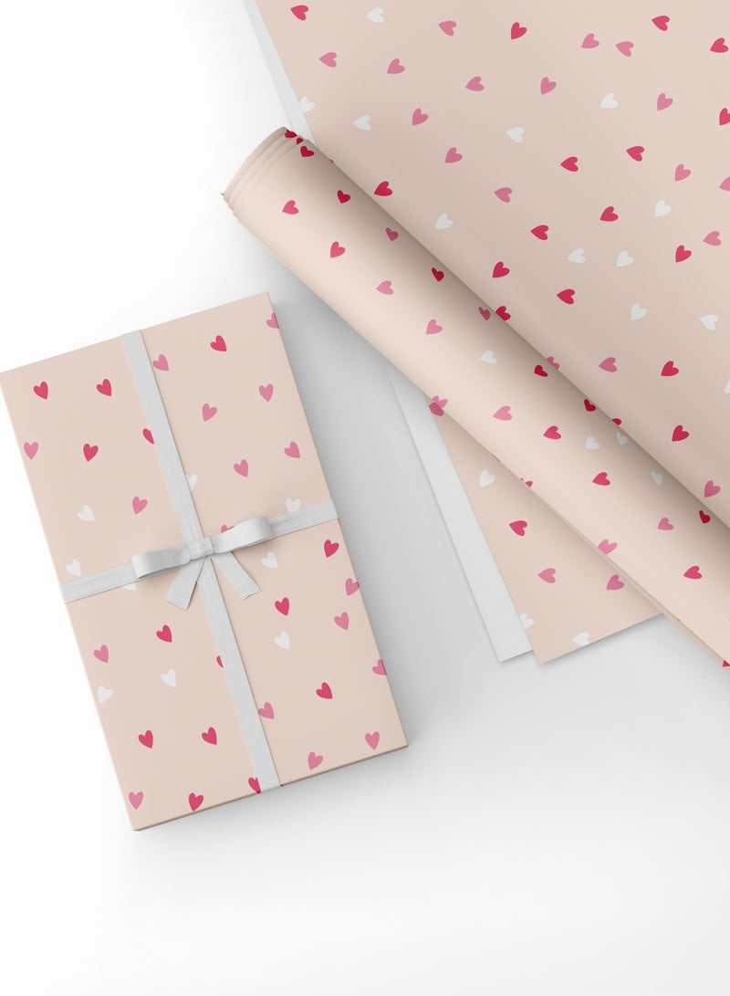 Share the Love Hearts, Gift Wrapping Paper Pack - Image 1