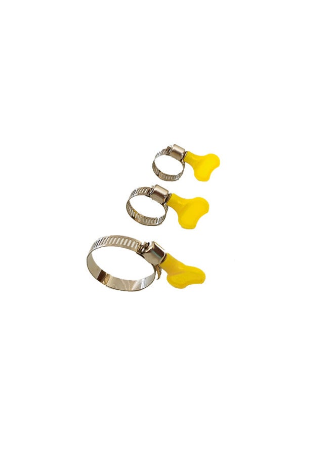 American Style Hose Clamp Plastic Handle Type Hose Clamp Small American Style Twist Pipe Clamp Stainless Steel Plastic Handle Hose Clamp-Specifications And Models:Use Screwdriver 16-25  - Image 5