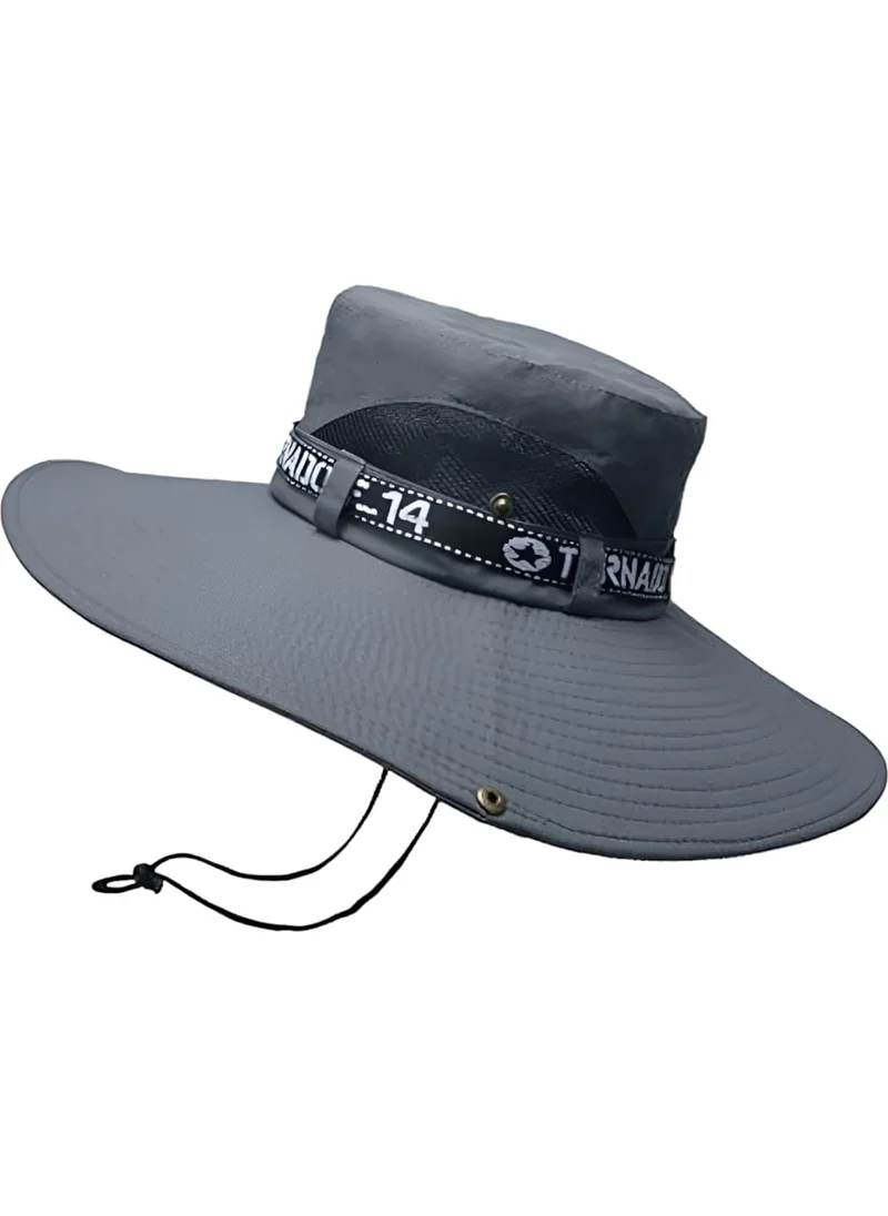Tezzgelsin Unisex Summer Wide Brim Foldable Safari Outdoor Beach Hat