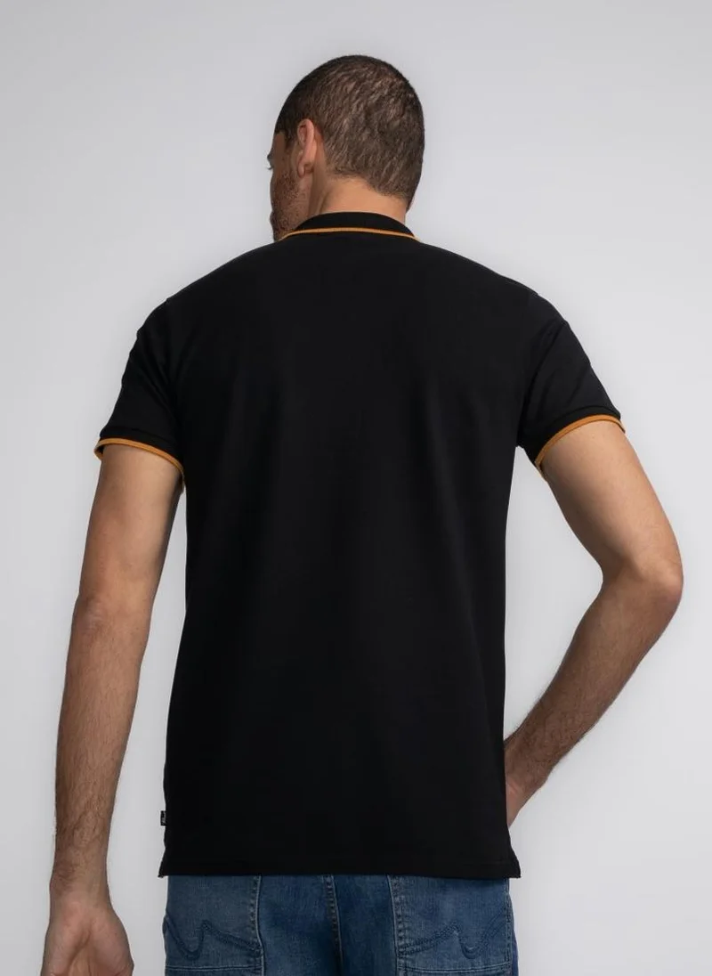 بترول اندستريز بولو رجالي قصير الأكمام