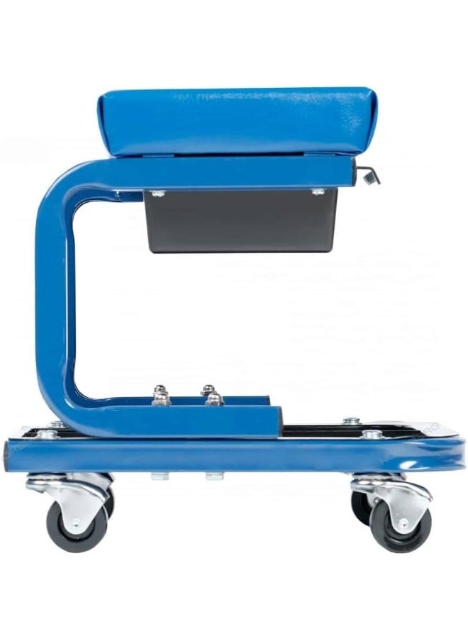 HTE H.T.E Complete Garage Workshop Essentials: Rolling Steel Seat With Storage  - Image 5