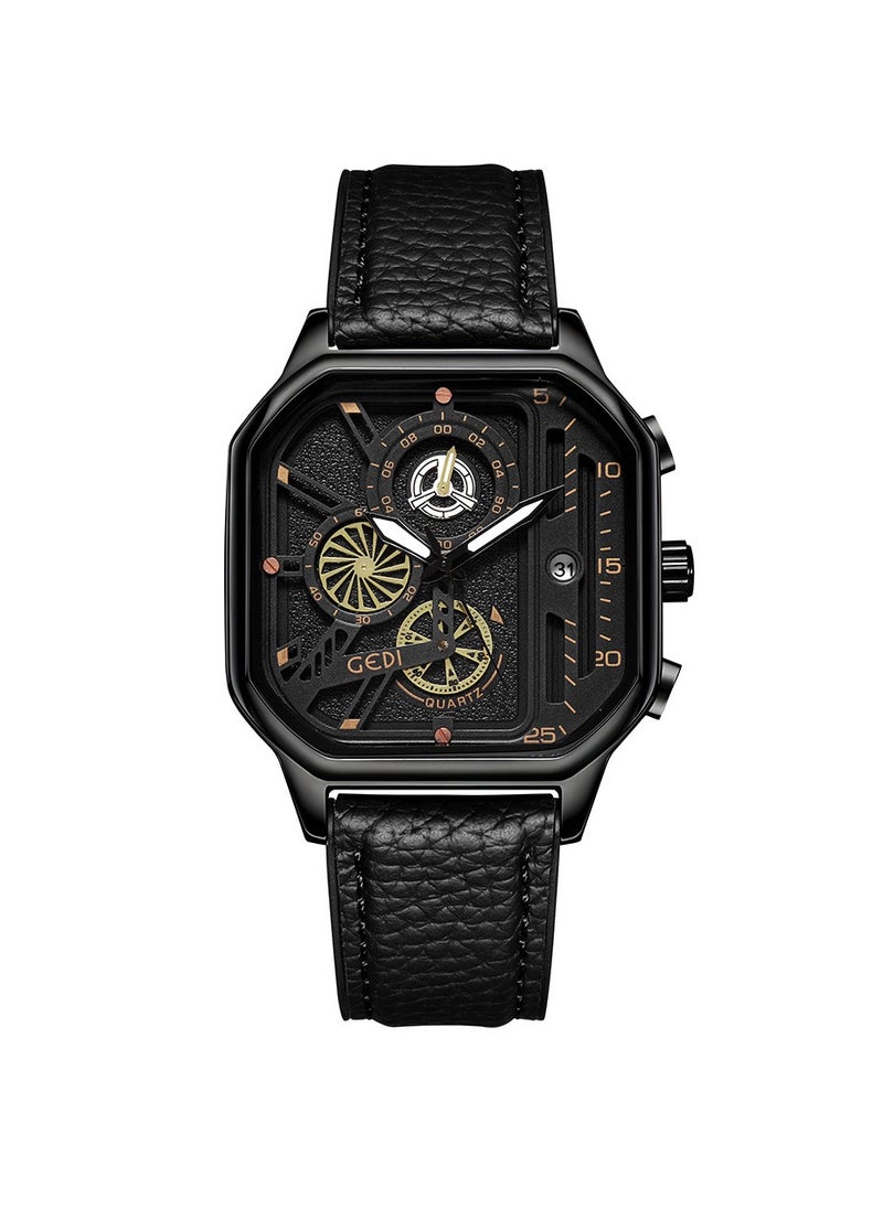 gedi Fashion Business Watch Men's Waterproof Quartz Watch 
