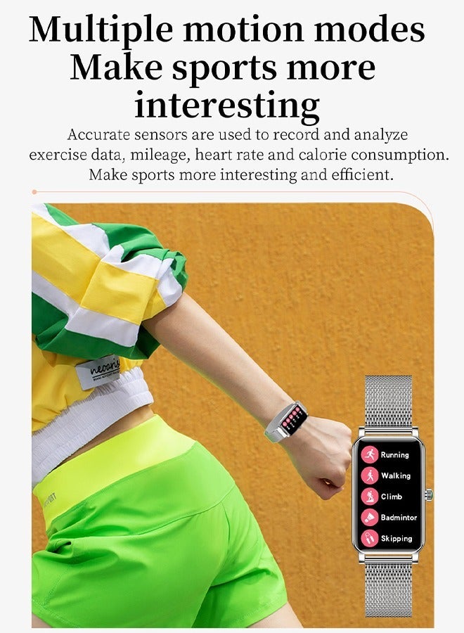 DUNISO 1.45" HD Touch Smart Watch for Women Can Fitness Tracker Heart Rate Sleep Quality Monitor Round Smart Watch IP68 Waterproof Watch Compatible with iOS and Android - Image 4