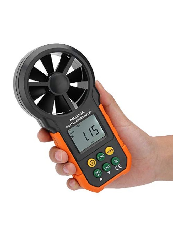 عداد الرياح، مقياس سرعة الرياح الرقمي PM6252a، قياس حجم الهواء، جهاز محمول لقياس سرعة الرياح  - Image 5