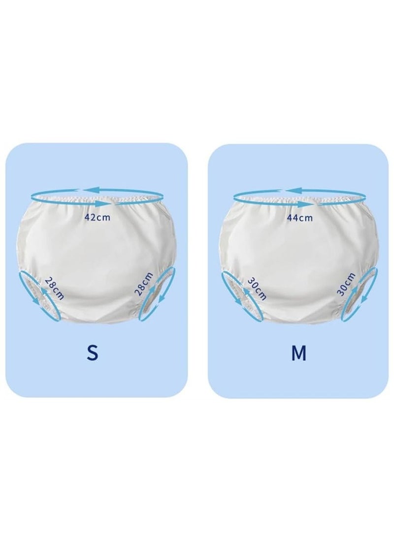 DMG TECH - 12 Pairs Baby Potty Training Pants, Waterproof Plastic Pants for Toddlers, Potty Training Underwear Soft, Underwear Covers for 0-3 Years Boy and Girls (M,3T) - Image 1