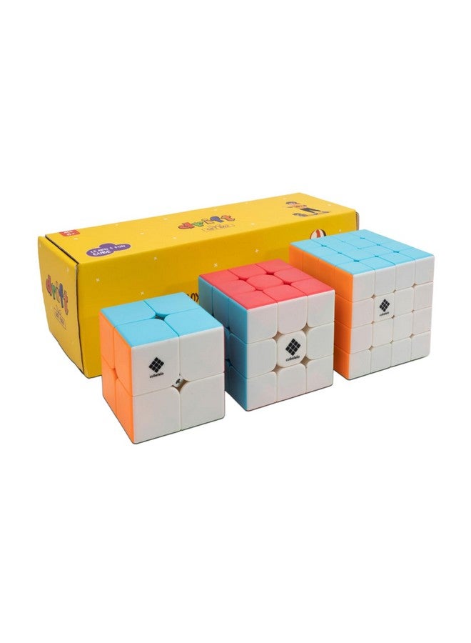 Cubelelo Cubelelo Drift 2x2, 3x3 & 4x4 Premium Gift Box | 3-in-1 Puzzle Game Set | Triple The Challenge, Thrice The Fun | Ultimate Value Saver Combo | Brainstoming Toy for Children Kids & Adults  - Image 1