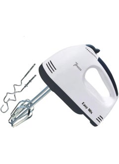 Scarlett Scarlett Electric 7 Speed Hand Mixer with 4 Pieces Stainless Blender, Bitter for Cake/Cream Mix, Food Blender, Beater for Kitchen || Beater for Cake, white, MEDIUM 