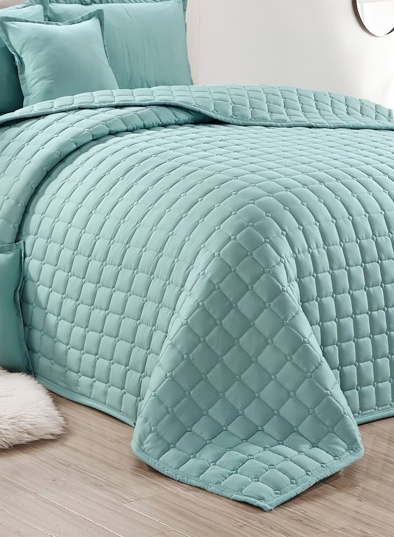Sleep night Compressed Colored Comforter Set Single Size 4 Pieces 1 comforter + 1 bed sheet + 1 Pillowcase + 1 cushion case  - Image 4