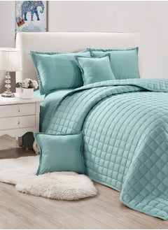 Sleep night Compressed Colored Comforter Set Single Size 4 Pieces 1 comforter + 1 bed sheet + 1 Pillowcase + 1 cushion case  - Image 3