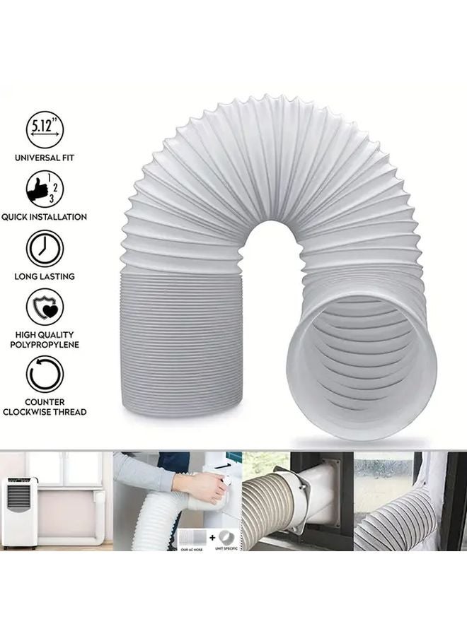 5.12 Inch Universal Portable Air Conditioner Exhaust Hose 1.5m Extendable AC Vent - Image 2