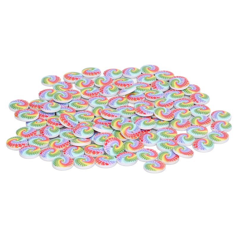 100pcs Sewing Buttons 15mm/0.6in DIY Making Attractive Decorative Light Weight Handicrafts Accessories for Home - Image 2